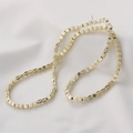 Golden hematite pumpkin beads 4x4mm for DIY jewelry making of bracelets and necklaces - Approx 110 Pieces/Pack / 14K Gold