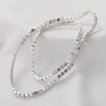 Faceted silver hematite pumpkin beads 4mm for DIY jewelry making bracelets and necklaces - Approx 110 Pieces/Pack / Bright Silver