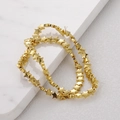 Cuentas en forma de estrella dorada para joyas hechas a mano con acabado metálico pulido - Oro Estrella De Cinco Puntas
