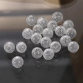 DIY glass beads with white spiral pattern for jewelry making and crafting - White Style (11#) / 1 Piece / White