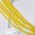 Close-up van levendige 3mm gefacetteerde gele kristallen kralen voor DIY-sieraden - Set van 100 stuks / Goudgeel (7#)