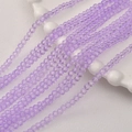 Macro-detail van 3mm lavendel facetgeslepen glaskristallen kralen voor DIY sieraden - Set van 100 stuks / Lichtpaars (14#)