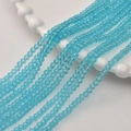Detail van hemelsblauwe gefacetteerde kristallen kralen 3mm voor DIY sieraden - Set van 100 stuks / Meerblauw (15#)