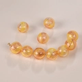 Handmade clear glass beads with orange spiral texture for DIY jewelry making - Yellow Orange Spiral Texture (5# Red Blue)