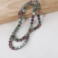 8mm colorful gradient star-shaped crystal beads for DIY jewelry in green and purple - Star Rose Red Green