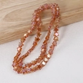 8mm translucent amber orange star-shaped crystal beads for DIY jewelry making - Approx. 80 Beads per String / Star Medium Yellow