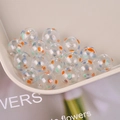 Hollow glass sphere bead with colorful spots for DIY jewelry and necklaces - Clear Base Irregular Color Dot (21# Light Color Dot)