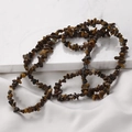 Natural tiger eye crystal irregular chip beads for DIY jewelry making handmade crafts - 3# Tiger's Eye (1 Strand)