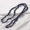 Irregular deep blue natural crystal stone beads for DIY jewelry making material - 11# Lapis Lazuli (1 Strand)