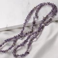 Strand of irregular 3-5mm purple amethyst crystal stone beads for DIY jewelry making - 13# Deep Amethyst (1 Strand)
