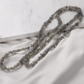 Irregular grey-blue labradorite natural stone bead strand for DIY jewelry making - 14# Labradorite (1 Strand)