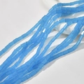 Blaue rechteckige Glaskristallperlen für DIY-Schmuck und Halsketten-Bastelbedarf - 14# Babyblau