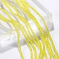 Strengen van 3mm gefacetteerde heldergele kristallen glaskralen voor DIY-sieraden - Set van 100 stuks / Citroengeel (5#)