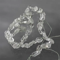 5-8mm irregular clear crystal chips strung beads for DIY jewelry making accessories - Irregular Chips (16#) / 1 Piece / Green Crystal