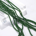 Donkergroene gefacetteerde glazen kralen van 3mm voor DIY sieraden en kettingen - Set van 100 stuks / Donkergroen (10#)