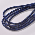 Macro shot of square cut natural lapis lazuli beads with blue mineral texture - Lapis Lazuli Style (15#)