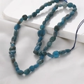Irregular blue apatite natural stone beads for DIY jewelry and beaded necklaces - Irregular Chips (18#) / 1 Piece / Apatite