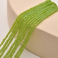 Strands of 2mm green square crystal glass beads for DIY jewelry making and crafts - Olive Porcelain