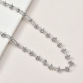 Détail de la chaîne à nœuds en argent poli pour la création de bijoux DIY et accessoires - 12# Argent Chaîne à Nœuds