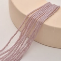 Macro shot of 2mm lavender frosted glass cube beads for DIY jewelry and bracelets - Light Purple Porcelain
