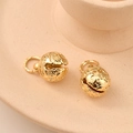 Gold hollow star moon pendant bells for DIY jewelry making and bracelet charms - 12mm Diameter / Gold Style