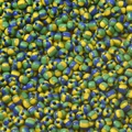 DIY stripe seed beads with yellow, blue and green pattern for jewelry making - Green Yellow Blue Striped (1#)