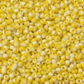 DIY jewelry beads in striped yellow and white design for necklaces and bracelets - Yellow White Striped (8#)