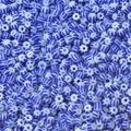 DIY jewelry beads with blue and white stripes for handmade bracelets and necklaces - Blue White Striped (7#)