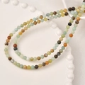 Muestra en forma de U de cuentas de piedra natural de 4-5mm en un plato decorativo - aprox. 90 Cuentas/Paquete / 19# Amazonite