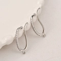 Minimalistische 14K vergulde oorklemmen met zirkoon inleg voor DIY sieraden maken - Wit K Zirconia Ear Cuff