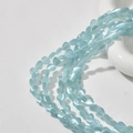 8mm light blue heart-shaped cat eye stone beads for DIY jewelry making and crafts - Light Blue Cat's Eye
