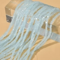 2mm light blue faceted cube crystal glass beads for DIY jewelry making and crafts - Sky Blue Jade