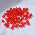 Polierte transparente 4mm rote Glasperlen für DIY-Schmuckherstellung und Basteln - Rot