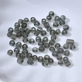 Transparente rauchgraue 4mm Glasperlen in Rund- und Röhrenform für DIY Schmuckherstellung - Hellgrau
