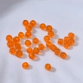 DIY lichtdurchlässige leuchtend orangefarbene Glasperlen 4mm für handgemachten Schmuck - Orange
