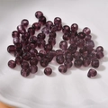 Transparente tiefviolette Glasperlen 4mm für DIY Schmuckherstellung und Armbänder - Dunkelviolett