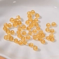 Bernsteinfarbene 4mm Glasperlen für DIY-Schmuck in runder und röhrenförmiger Form - Champagner