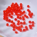 Vibrante rote transparente 4mm Glasperlen für DIY Halsketten und Armband Schmuckherstellung - Hellrot