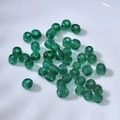 4mm smaragdgrüne lichtdurchlässige Glasperlen für DIY Halsketten und Armbänder Handwerk - Dunkelgrün