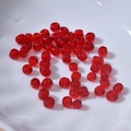 Transluzente rote 4mm Glasperlen für DIY-Schmuckherstellung und Bastelprojekte - Burgunderrot