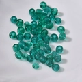 Glänzende transparente 4mm teal Glasperlen für DIY-Schmuck und Halsketten - Pfauengrün