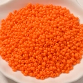 3mm fel oranje glaskralen met crème finish voor DIY sieraden en kralenkettingen - 3mm (10g Verpakking) / Oranje (10#)