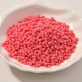 Levendige roze 3mm rocailles kralen voor DIY sieraden in een witte schelp schaal - 3mm (10g Verpakking) / Watermeloenrood (16#)