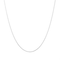 Collier chaîne fine en acier inoxydable argenté 18K avec fermoir mousqueton 45cm - Chaîne à Maillons Fins Argentée (STN25302-ST)