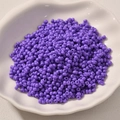 3mm ondoorzichtige paarse kralen in witte keramische schaal voor DIY sieraden - 3mm (10g Verpakking) / Donkerpaars (21#)