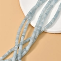Light blue cylindrical natural stone spacer beads for DIY vintage jewelry making - Aquamarine Style (44#)