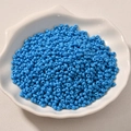 Levendige blauwe 3mm kralen voor DIY sieraden maken in witte schelpvormige schaal - 3mm (10g Verpakking) / Pauwblauw (35#)