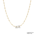 Minimalistische 18K vergoldete Titanstahlkette mit Blumen- und Olivenmotiven für Damen - Ovaler Geprägter Stil(STN25286-GO)