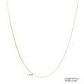 Minimalistische 1.2mm Wellenkette aus Titanstahl mit 18K Goldbeschichtung 45+5cm - Flacher S-Glied Stil(STN25293-GO) / 1.2mm