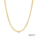 5mm vergoldete Edelstahl Schlangenkette für Damen, 45cm Länge mit praktischer Verlängerung - Schlangenkette(STN25294-GO-5mm) / 5mm